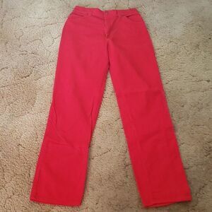 Vintage Bright Red HHS Corduroy Pants Junior Sz 13